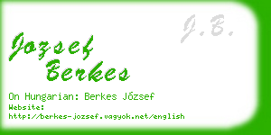 jozsef berkes business card